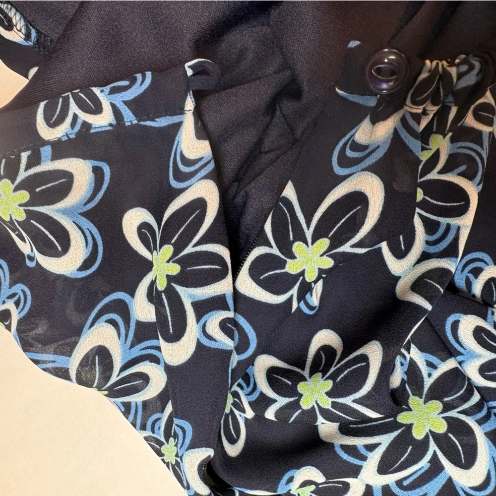Dressbarn VTG Y2K women’s floral skirt swing-style multicolor floral print  M